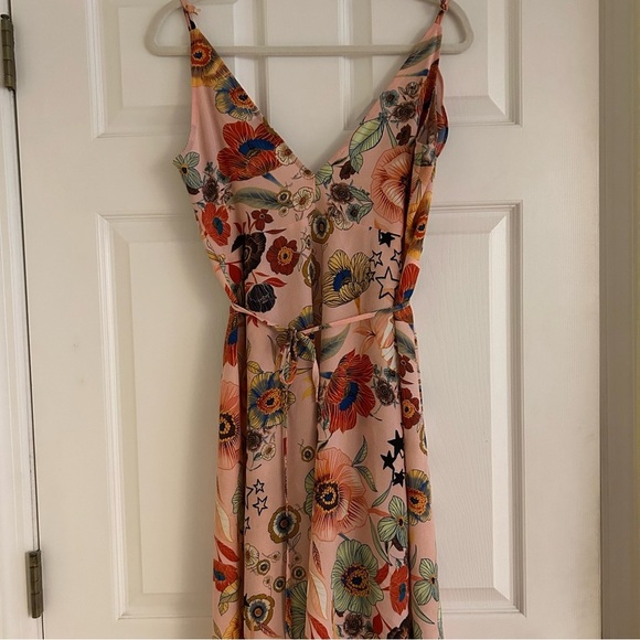 TOPSHOP Floral Print Wrap Midi Dress - Picture 8 of 8